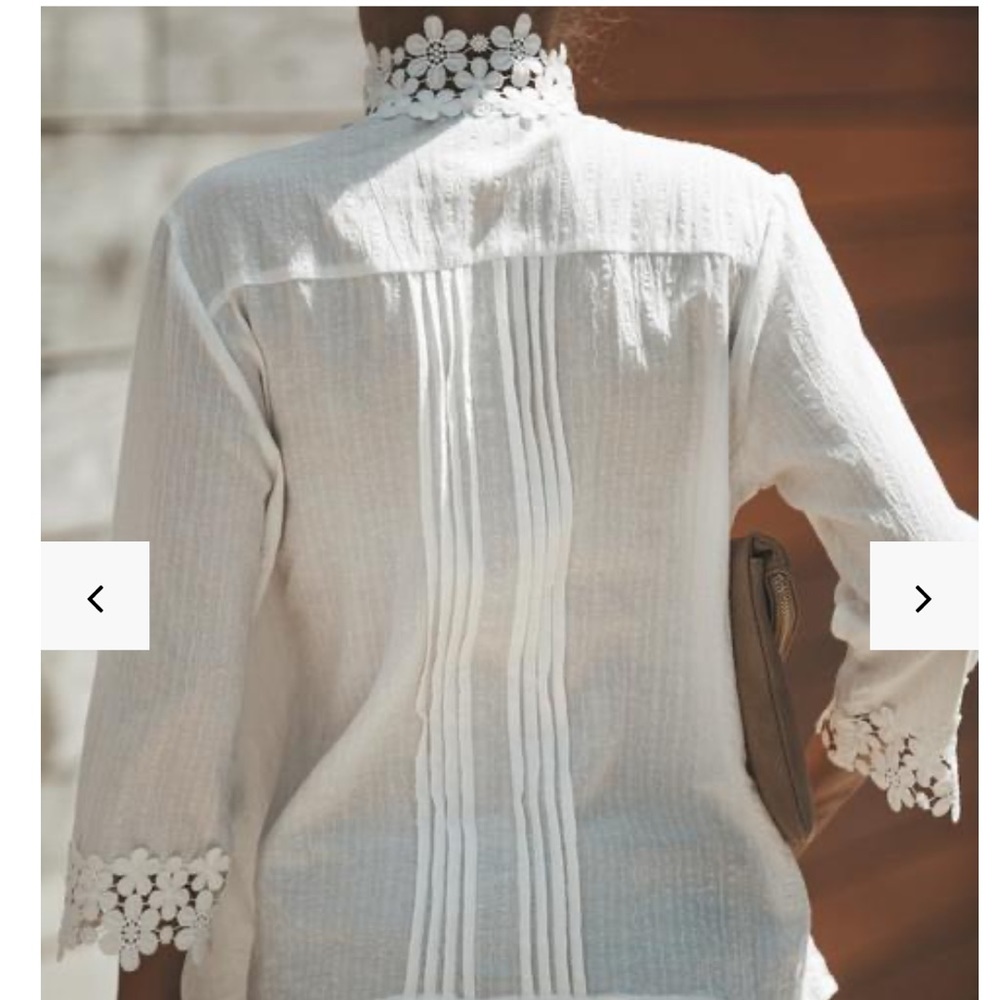 Vici Dolls Sweet Mary Crochet Lace Top Small - Picture 7 of 10